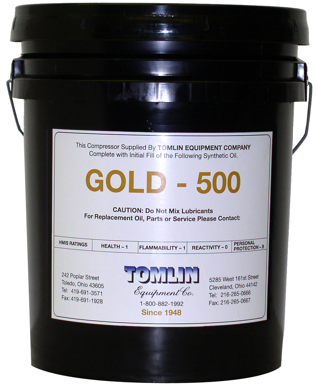 Tomlin Gold 500 Premium Synthetic Oil - 5 Gallon Pail Tomlin Gold 500 Premium Synthetic Oil - 5 Gallon Pail