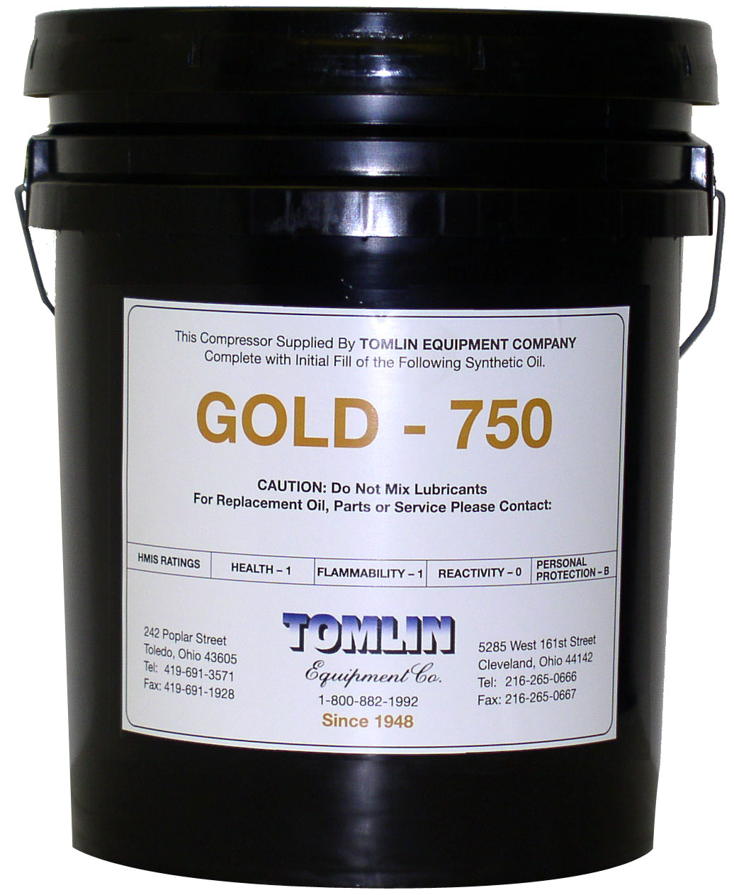 Tomlin Gold 750 Premium Synthetic Oil - 5 Gallon Pail Tomlin Gold 750 Premium Synthetic Oil - 5 Gallon Pail